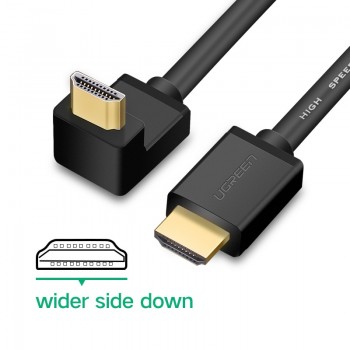 Ugreen HDMI Cable 270/90 Degree Angle HDMI to HDMI Cable 5m 1.5m 2m 3m HDMI 2.0 Cable 4K 3D for TV PS3 Projector Computer Cable