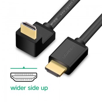 Ugreen HDMI Cable 270/90 Degree Angle HDMI to HDMI Cable 5m 1.5m 2m 3m HDMI 2.0 Cable 4K 3D for TV PS3 Projector Computer Cable