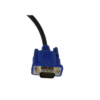 3m 10ft BLUE 15Pins SVGA VGA line Male To Male M/M Cable HDMI Vga To HD Transfer Wire Video HDTV Converter Adapter Aux Cable