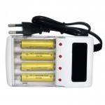 4 Ports Batteries Charger for RC Camera Toys Electronics High Quality Universal AAA and AA Battery Charger AC 220V EU/US Plug