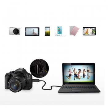Mini USB Data Cable for Mp3 Hard-Disk Camera Car Recorder T-Port USB2.0 Charging Line for Digital Devices Drop Shipping