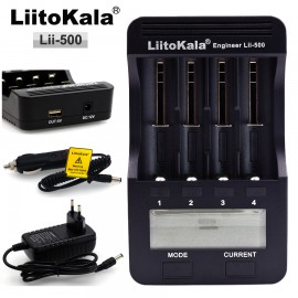 Liitokala Lii-500 LCD 3.7V 18650 18350 18500 16340 17500 25500 10440 14500 26650  1.2V AA AAA NiMH lithium battery Charger