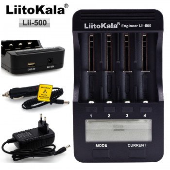 Liitokala Lii-500 LCD 3.7V 18650 18350 18500 16340 17500 25500 10440 14500 26650  1.2V AA AAA NiMH lithium battery Charger