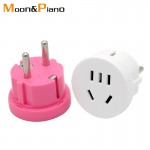 1PC US AU To EU Plug USA AUS To Euro Europe Travel Wall AC Power Plug Wall Charger Outlet Adapter Converter 2 Round Pin Socket