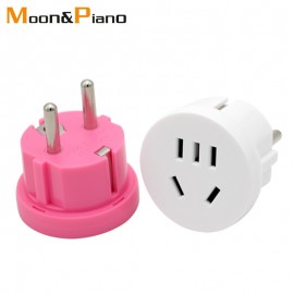 1PC US AU To EU Plug USA AUS To Euro Europe Travel Wall AC Power Plug Wall Charger Outlet Adapter Converter 2 Round Pin Socket