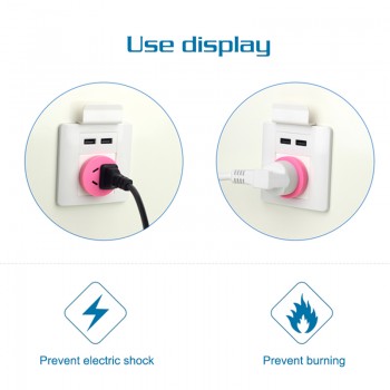 1PC US AU To EU Plug USA AUS To Euro Europe Travel Wall AC Power Plug Wall Charger Outlet Adapter Converter 2 Round Pin Socket