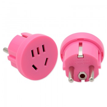 1PC US AU To EU Plug USA AUS To Euro Europe Travel Wall AC Power Plug Wall Charger Outlet Adapter Converter 2 Round Pin Socket