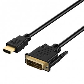 Amkle HDMI to DVI Adapter Cable HDMI Male to DVI-D 24+1 Pin Male 1080P Video Converter Cable for LCD DVD HDTV XBOX HDMI Cable