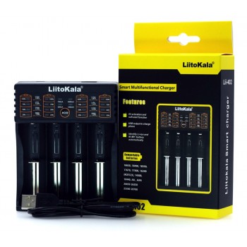 Liitokala Lii-100 Lii-202 Lii-402 1.2V 3.7V 3.2V 3.85V AA /AAA 18650 18350 26650 10440 18350 NiMH lithium battery smart charger