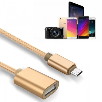 FFFAS Standard Android Micro USB OTG Cable 15cm Gaming OTG Adapter Cellphone Game Mouse Keyboard Connector for Samsung USB Flash