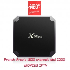 Neotv Iptv subscription neopro Live tv 1800 channels French Arabic Europe Spanish Italian Iptv Neotv Neo one year X96 mini