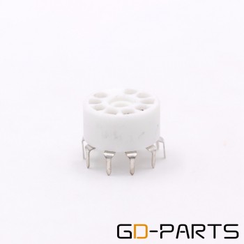10PCS Ceramic 9pin B9A PCB MOUNT Tube Socket FOR 12AX7 12AT7 12AU7 6DJ8 ECC82 5670 6922 Hifi Audio Vintage AMP DIY