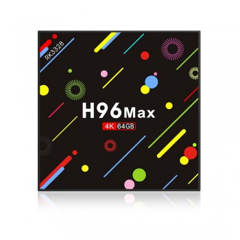 H96 MAX H2 LED Screen Android 7.1 Smart TV Box RK3328 Quad Core 4GB 64GB EMMC 2.4G/5G Dual WiFi Bluetooth USB 3.0 Media Player