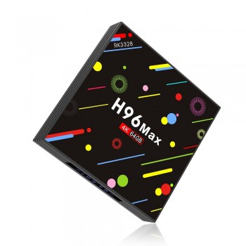 H96 MAX H2 LED Screen Android 7.1 Smart TV Box RK3328 Quad Core 4GB 64GB EMMC 2.4G/5G Dual WiFi Bluetooth USB 3.0 Media Player