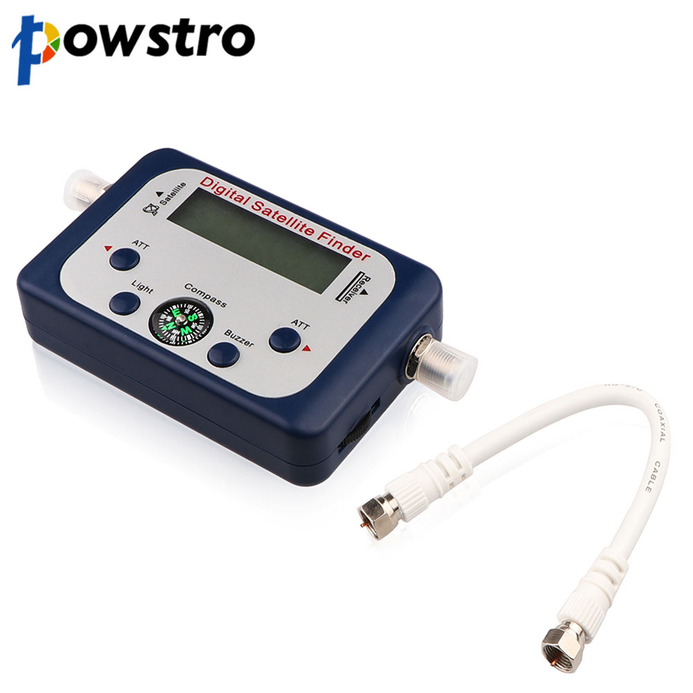 Powstro Universal GSF-9506 Digital Sat finder TV Satellite Finder Mini Antenna Satellite With LCD Screen Display for TV