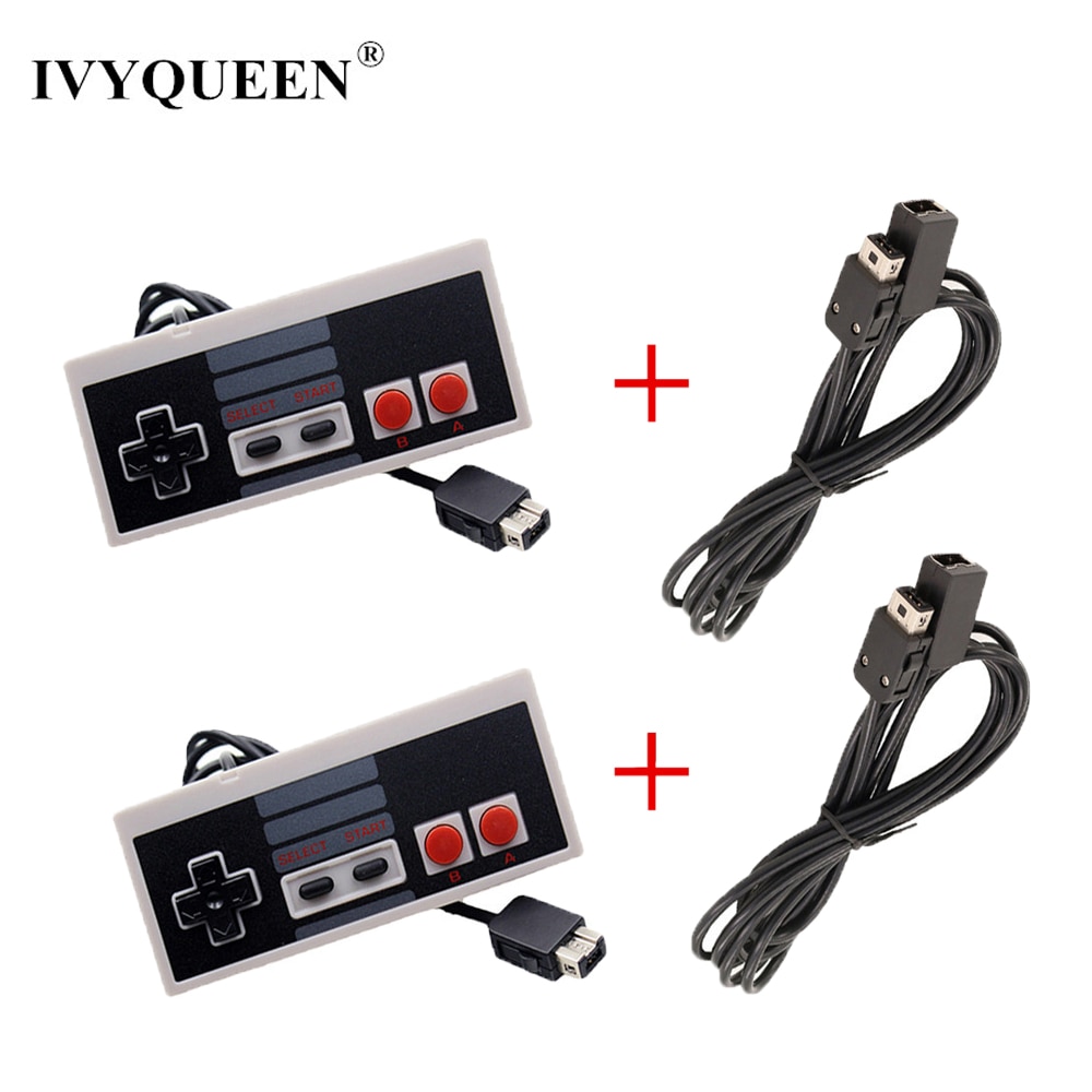 IVYUEEN Wired Controller for Nintend NES Classic Edition Mini Console Gamepad with 1.8m / 3.0m 10FT Extension Cable Cord
