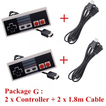 IVYUEEN Wired Controller for Nintend NES Classic Edition Mini Console Gamepad with 1.8m / 3.0m 10FT Extension Cable Cord