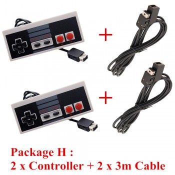 IVYUEEN Wired Controller for Nintend NES Classic Edition Mini Console Gamepad with 1.8m / 3.0m 10FT Extension Cable Cord
