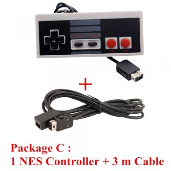 IVYUEEN Wired Controller for Nintend NES Classic Edition Mini Console Gamepad with 1.8m / 3.0m 10FT Extension Cable Cord