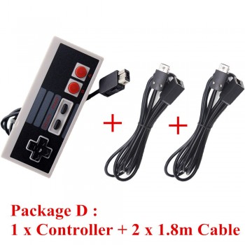 IVYUEEN Wired Controller for Nintend NES Classic Edition Mini Console Gamepad with 1.8m / 3.0m 10FT Extension Cable Cord