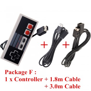 IVYUEEN Wired Controller for Nintend NES Classic Edition Mini Console Gamepad with 1.8m / 3.0m 10FT Extension Cable Cord