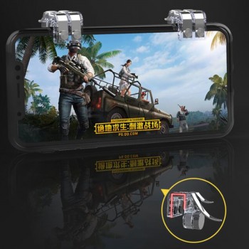 New Metal Phone Gamepad Trigger Fire Button Aim Key Smart phone Mobile Games L1R1 Shooter Controller PUBG for Iphone Xiaomi