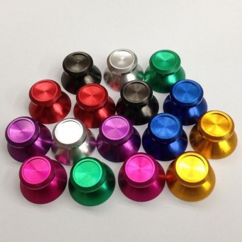 Aluminum Metal Analog Joystick thumb Stick grip Cap Replacement for Sony playstation Dualshock 4 PS4 XBOX ONE Gamepad Controller