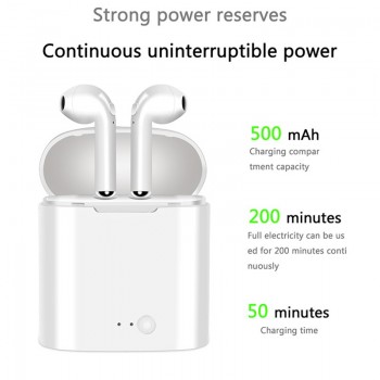 Original I7 i7s TWS Mini Wireless Bluetooth Earphones Headphone Headset Stereo Earbuds For Apple Iphone not Air Pods auricular