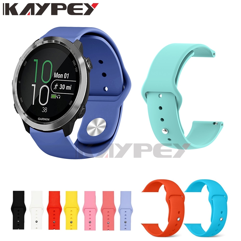 Soft Silicone Watch Strap Band For Garmin Vivoactive 3 Smart Watch Replacement Sport Bracelet For garmin forerunner 645 music