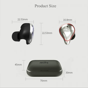 OGV V5.0 Earbuds Bluetooth Earphone Waterproof Wireless headphone Stereo 3D Sound with 1200mAh Charging Box headset For iPhone