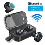 MINI wireless headphones ear bluetooth 5.0 noise canceling with earphones phone earbud headset 3000 mAh Power bank For Android