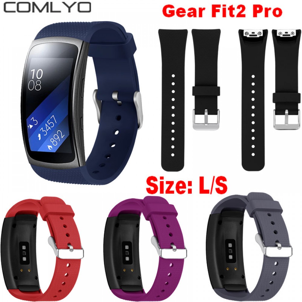 L/S Replacement Wristband For Samsung Gear Fit 2 Pro Band Luxury Silicone Watchband For Samsung Fit 2 SM-R360 Strap Drop Ship
