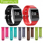 Torntisc Smart Accessories Silicone Bracelet Wrist Strap Wristband Replacement Watchband for Fitbit ionic band Small Large Size