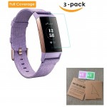 3pcs Anti-Scratch Soft TPU Clear Protective Film Guard For Fitbit Charge 3 Charge3 Smart Wristband Full Screen Protector Cover