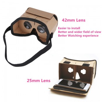 Light Castle Google Cardboard Style Virtual Reality VR BOX II Glasses For 3.5 - 6.0 inch Smartphone Glass for iphone for samsung
