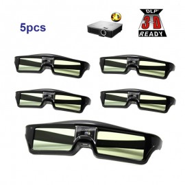 Free Shipping!!5PCS Active shutter 144Hz 3D Glasses For Acer/BenQ/Optoma/View Sonic/Dell DLP-Link Projector