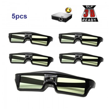 Free Shipping!!5PCS Active shutter 144Hz 3D Glasses For Acer/BenQ/Optoma/View Sonic/Dell DLP-Link Projector