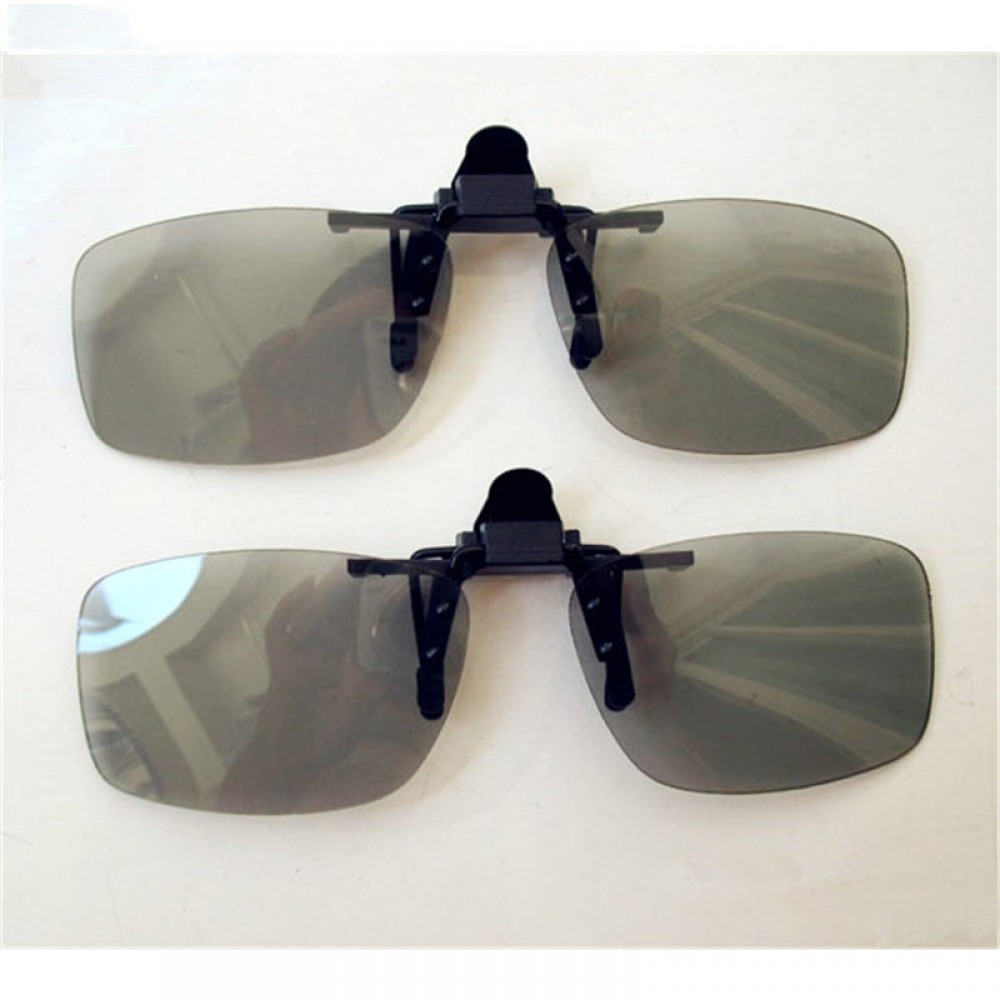 High quality  Myopia Clip 3D Glasses Make Eyes See 3D Effect Movie Passive TV with Glasses Box