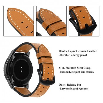 Band for Garmin Vivoactive3 Genuine Leather Wristband Band Replacement wrist Strap bracelet  WatchBand For Vivoactive 3