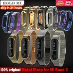 KGG Xiaomi Mi Band 3 Metal Strap Genuine Leather Strap and Stainless Steel Strap for Xiaomi Mi band 3 Smart Bracelet Sport Strap