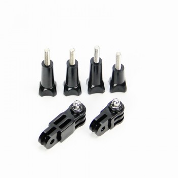 WLJIAYANG 3-way Pivot Arm Assembly Extension + 4x thumb knob for GoPro Hero 5 4 3+ 2 1 For go pro and SJ4000 accessories Screw
