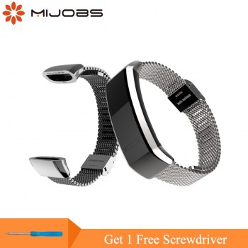 Mijobs Metal Strap for Huawei Sport Band 2 pro B29 B19 Smart Watch Wristband Replacement Wrist Strap for Huawei Watch Bracelet