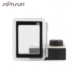 SOONSUN Waterproof Touch Screen Backdoor Replacement Back Door Case Cover for GoPro Hero 4 Silver Edition Camera Housing Case