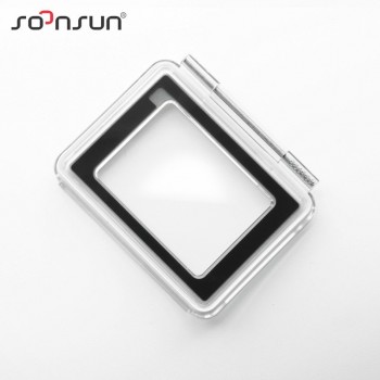SOONSUN Waterproof Touch Screen Backdoor Replacement Back Door Case Cover for GoPro Hero 4 Silver Edition Camera Housing Case