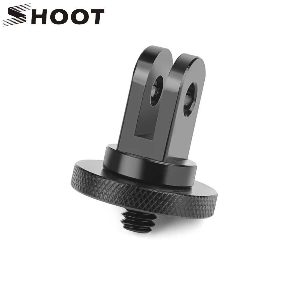 SHOOT Metal 1/4 Mini Tripod Adapter Mount for GoPro Hero 7 6 5 4 Session Xiaomi Yi 4K Sjcam Sj4000 Eken H9 Go Pro Hero Accessory