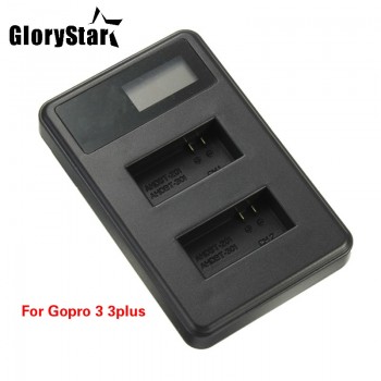 Camera Accessories USB Battery Charger LCD Screen Display with Android Cable for Gopro Hero 4 3 3+ Intelligent Protection Charge