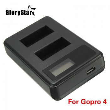 Camera Accessories USB Battery Charger LCD Screen Display with Android Cable for Gopro Hero 4 3 3+ Intelligent Protection Charge