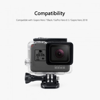 Vamson for Gopro Hero 6 5 7 Black 45M Underwater Waterproof Case Camera Diving Housing Mount for GoPro Accessory VP630