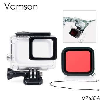 Vamson for Gopro Hero 6 5 7 Black 45M Underwater Waterproof Case Camera Diving Housing Mount for GoPro Accessory VP630
