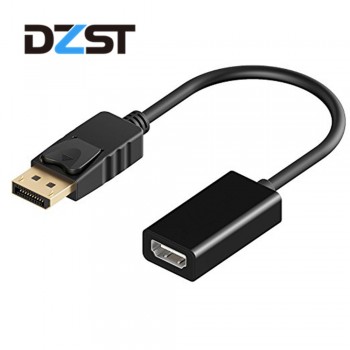 DZLST DP Male to HDMI Female Cable Adapter 1080P Converter Adapter Cable for PC Display Laptop Projector HD Audio conversion